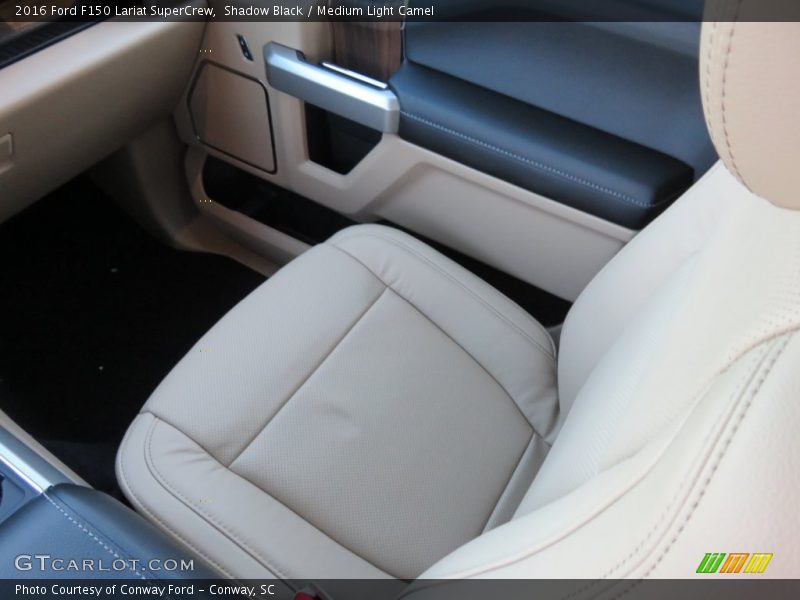 Shadow Black / Medium Light Camel 2016 Ford F150 Lariat SuperCrew