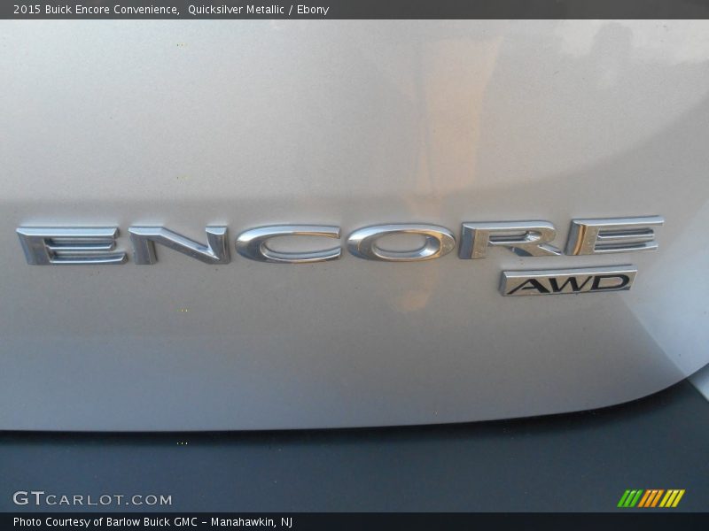 Quicksilver Metallic / Ebony 2015 Buick Encore Convenience