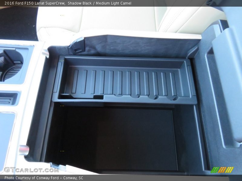 Shadow Black / Medium Light Camel 2016 Ford F150 Lariat SuperCrew