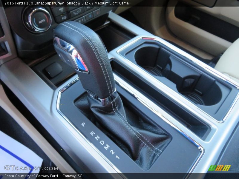 Shadow Black / Medium Light Camel 2016 Ford F150 Lariat SuperCrew