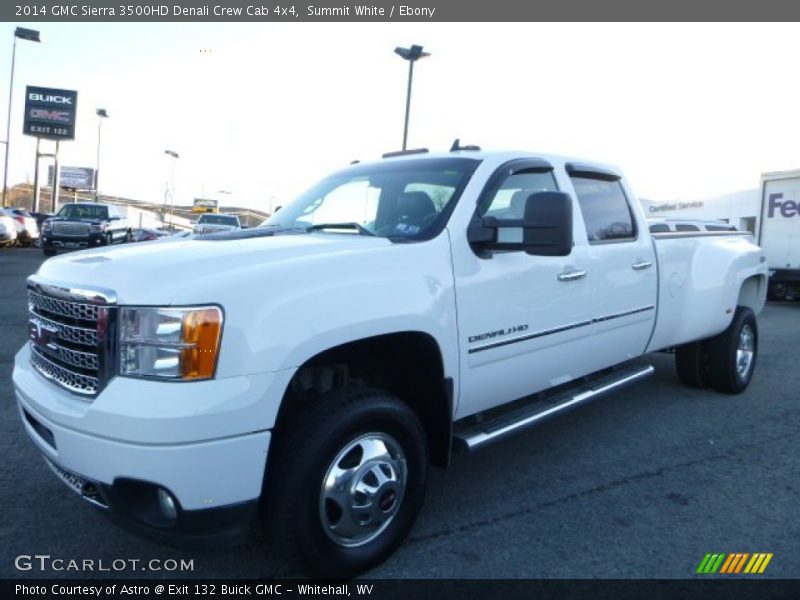 Summit White / Ebony 2014 GMC Sierra 3500HD Denali Crew Cab 4x4