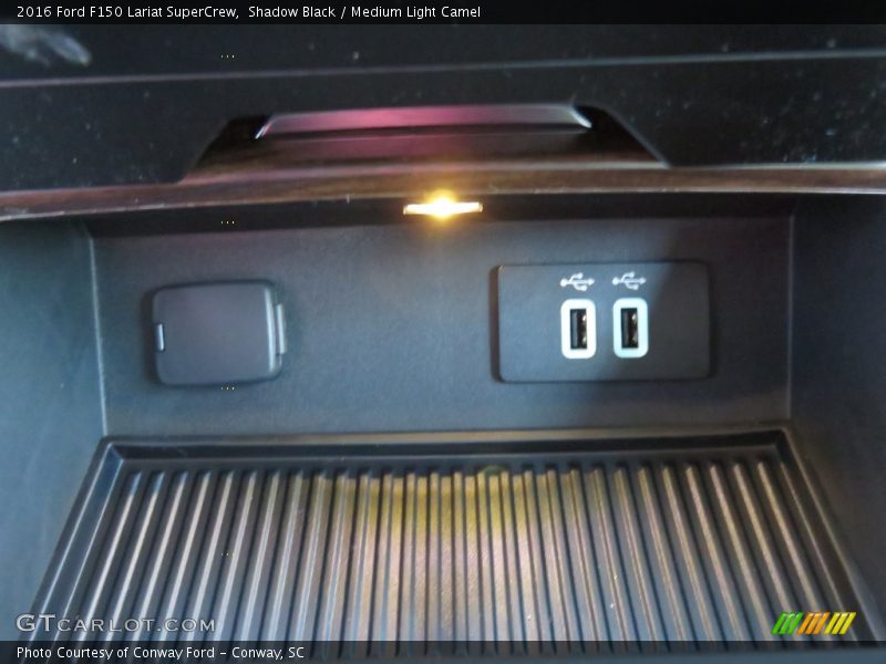 Shadow Black / Medium Light Camel 2016 Ford F150 Lariat SuperCrew