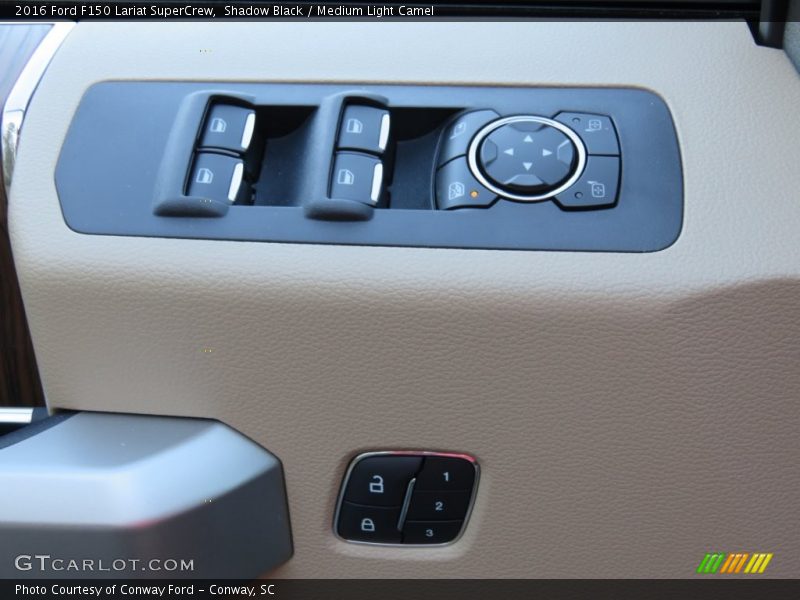 Shadow Black / Medium Light Camel 2016 Ford F150 Lariat SuperCrew