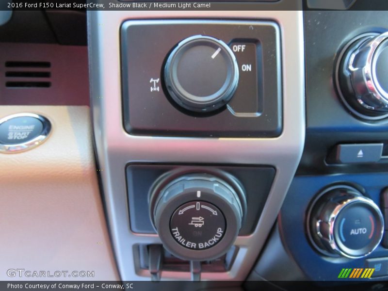 Shadow Black / Medium Light Camel 2016 Ford F150 Lariat SuperCrew