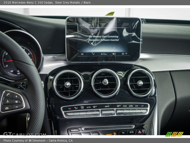 Steel Grey Metallic / Black 2016 Mercedes-Benz C 300 Sedan