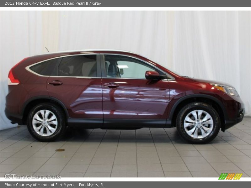 Basque Red Pearl II / Gray 2013 Honda CR-V EX-L