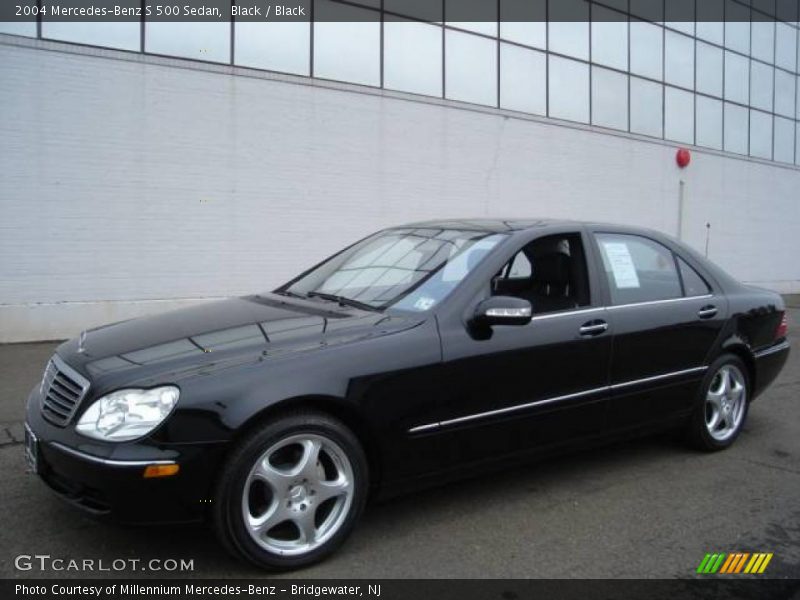 Black / Black 2004 Mercedes-Benz S 500 Sedan