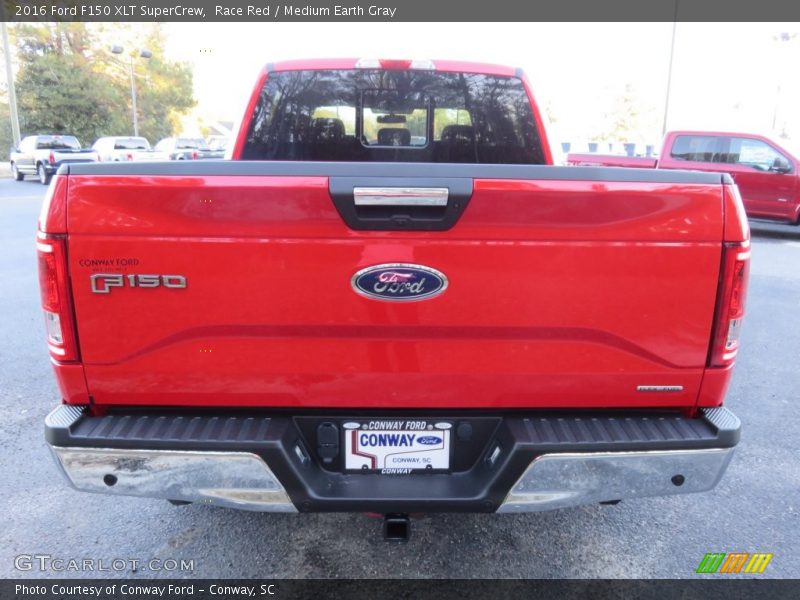 Race Red / Medium Earth Gray 2016 Ford F150 XLT SuperCrew