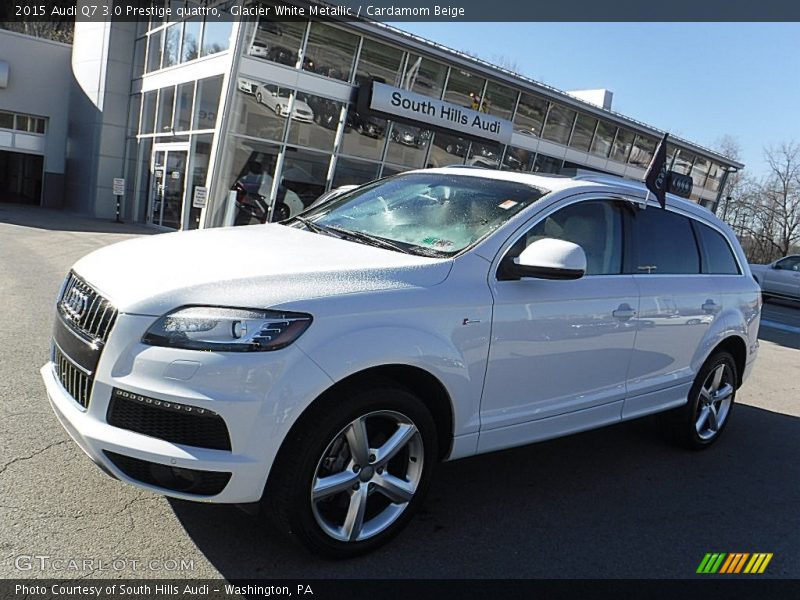 Glacier White Metallic / Cardamom Beige 2015 Audi Q7 3.0 Prestige quattro