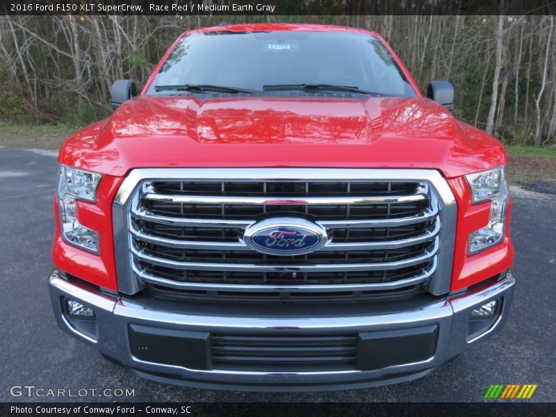 Race Red / Medium Earth Gray 2016 Ford F150 XLT SuperCrew
