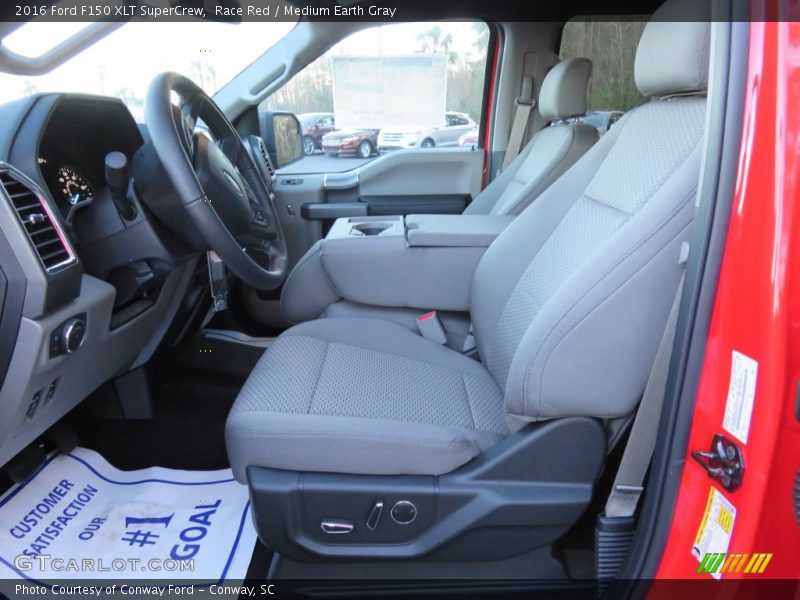 Race Red / Medium Earth Gray 2016 Ford F150 XLT SuperCrew