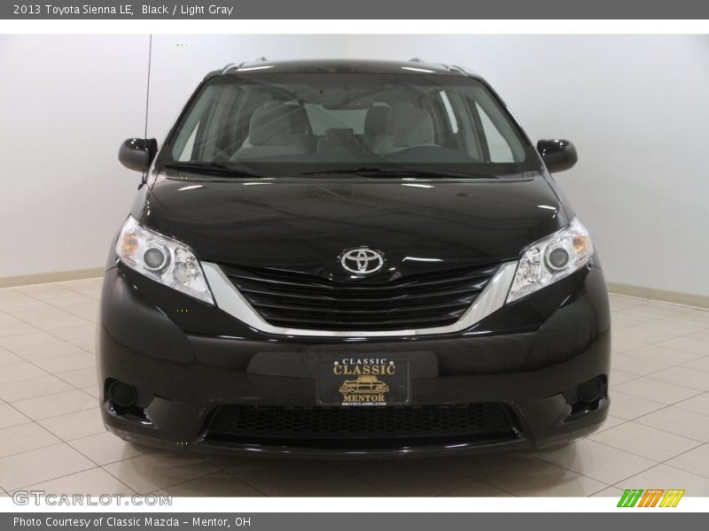 Black / Light Gray 2013 Toyota Sienna LE