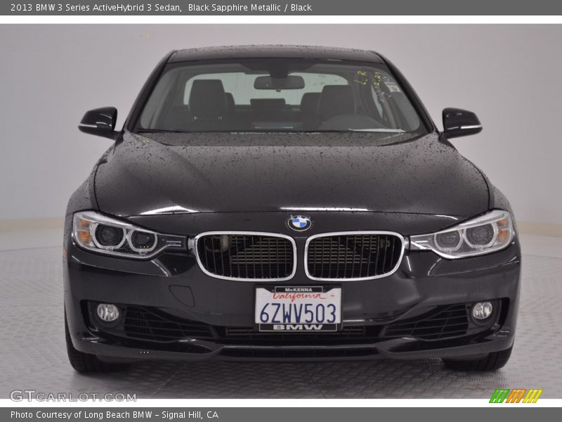 Black Sapphire Metallic / Black 2013 BMW 3 Series ActiveHybrid 3 Sedan