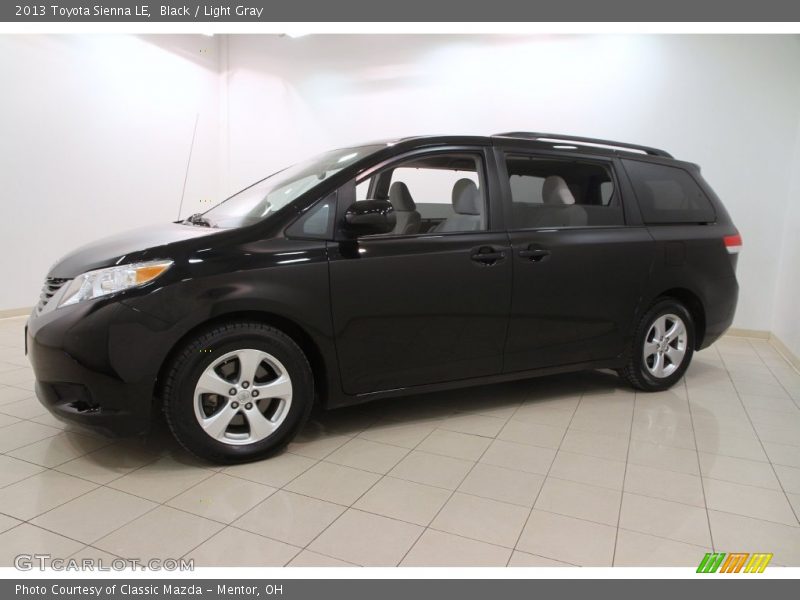 Black / Light Gray 2013 Toyota Sienna LE