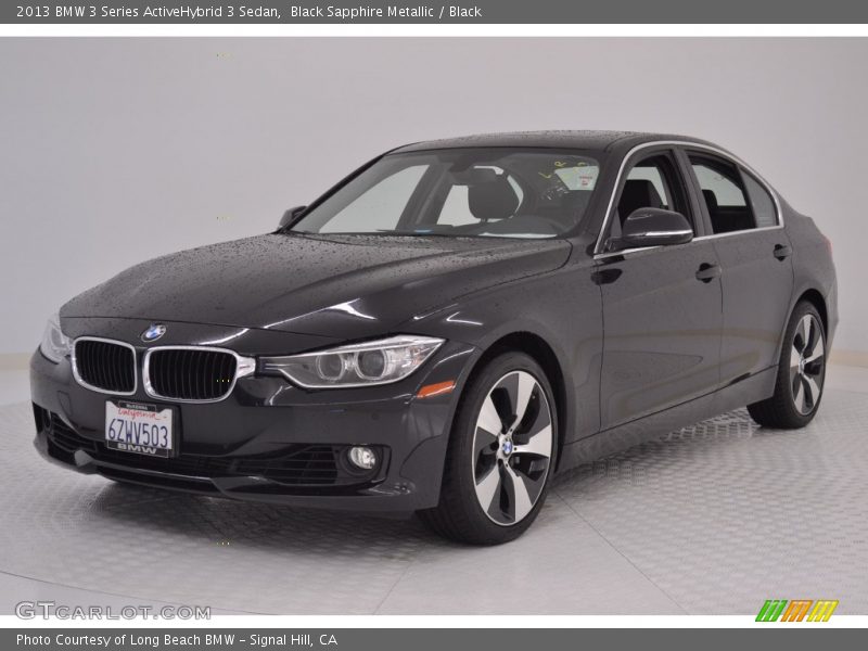 Black Sapphire Metallic / Black 2013 BMW 3 Series ActiveHybrid 3 Sedan