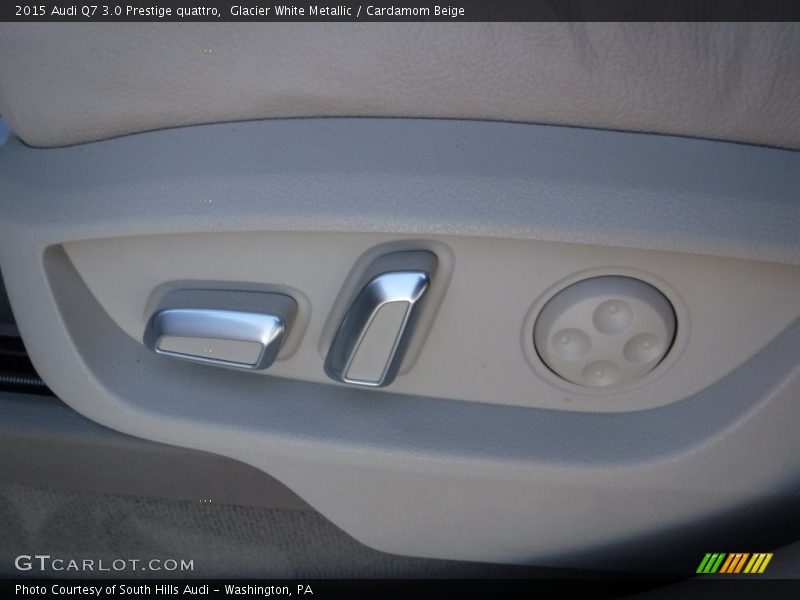 Glacier White Metallic / Cardamom Beige 2015 Audi Q7 3.0 Prestige quattro