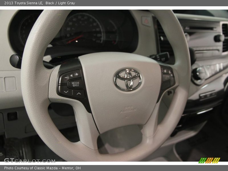 Black / Light Gray 2013 Toyota Sienna LE