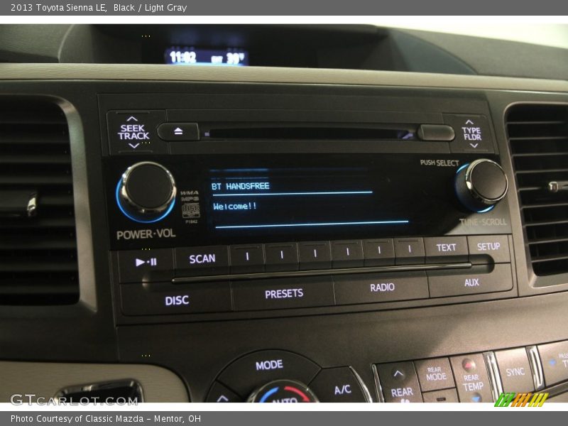 Black / Light Gray 2013 Toyota Sienna LE