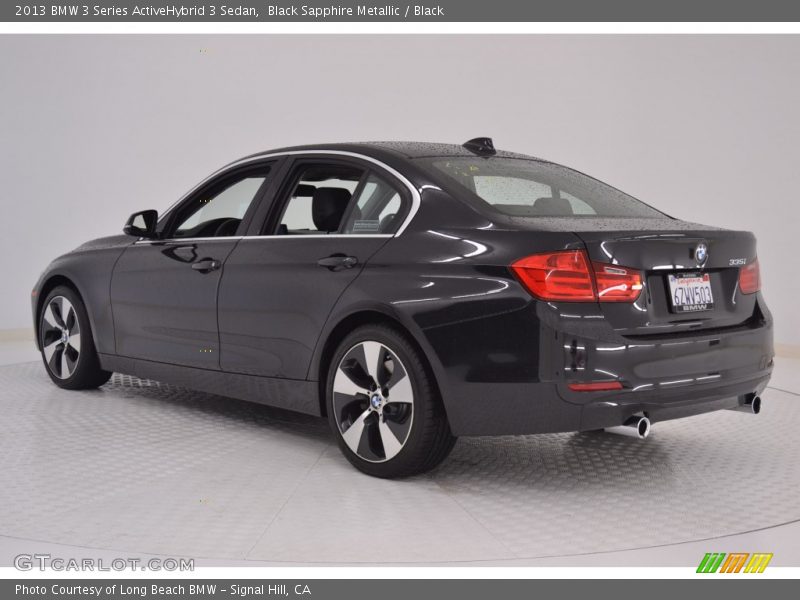 Black Sapphire Metallic / Black 2013 BMW 3 Series ActiveHybrid 3 Sedan