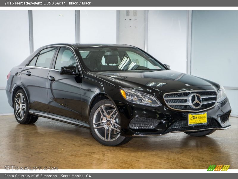 Black / Black 2016 Mercedes-Benz E 350 Sedan