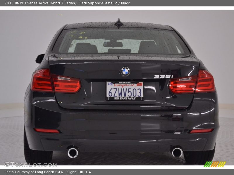 Black Sapphire Metallic / Black 2013 BMW 3 Series ActiveHybrid 3 Sedan