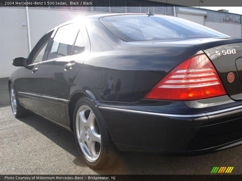 Black / Black 2004 Mercedes-Benz S 500 Sedan