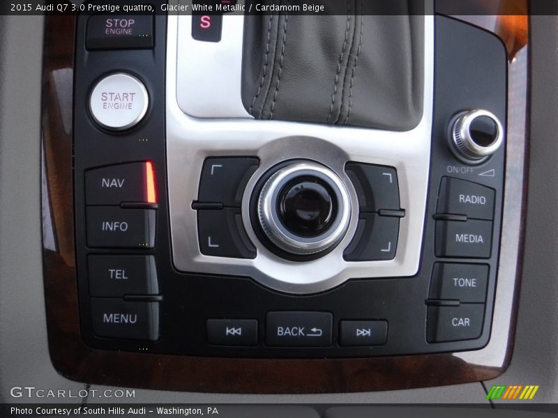 Glacier White Metallic / Cardamom Beige 2015 Audi Q7 3.0 Prestige quattro