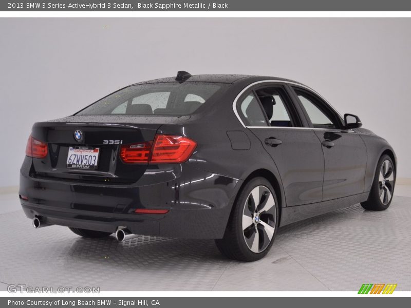 Black Sapphire Metallic / Black 2013 BMW 3 Series ActiveHybrid 3 Sedan