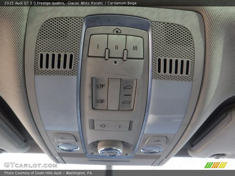 Glacier White Metallic / Cardamom Beige 2015 Audi Q7 3.0 Prestige quattro