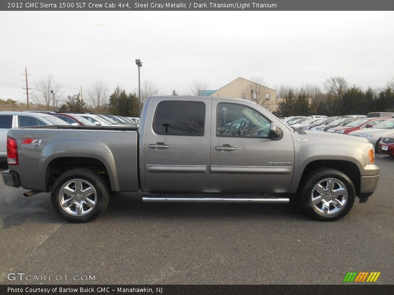 Steel Gray Metallic / Dark Titanium/Light Titanium 2012 GMC Sierra 1500 SLT Crew Cab 4x4