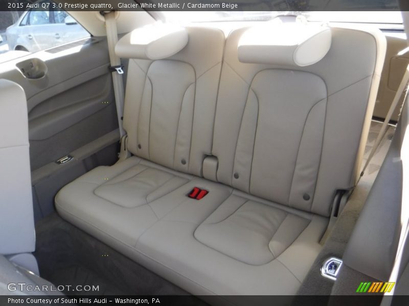 Glacier White Metallic / Cardamom Beige 2015 Audi Q7 3.0 Prestige quattro