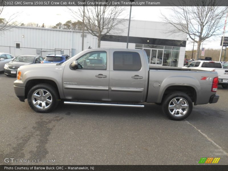 Steel Gray Metallic / Dark Titanium/Light Titanium 2012 GMC Sierra 1500 SLT Crew Cab 4x4
