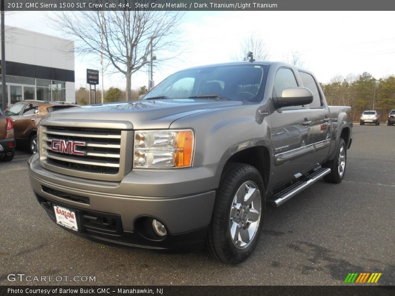 Steel Gray Metallic / Dark Titanium/Light Titanium 2012 GMC Sierra 1500 SLT Crew Cab 4x4