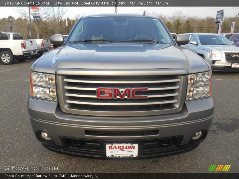 Steel Gray Metallic / Dark Titanium/Light Titanium 2012 GMC Sierra 1500 SLT Crew Cab 4x4