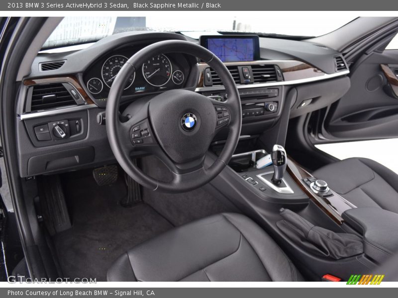 Black Sapphire Metallic / Black 2013 BMW 3 Series ActiveHybrid 3 Sedan