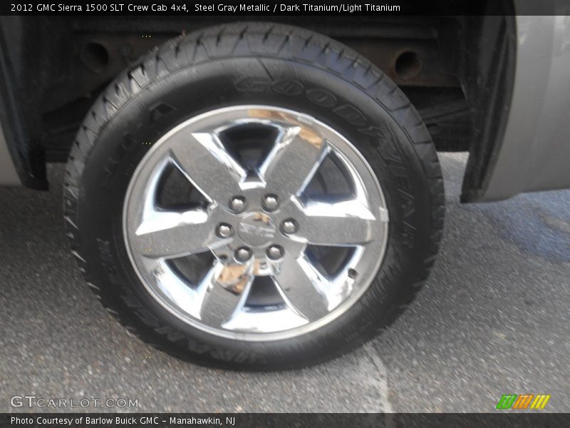 Steel Gray Metallic / Dark Titanium/Light Titanium 2012 GMC Sierra 1500 SLT Crew Cab 4x4