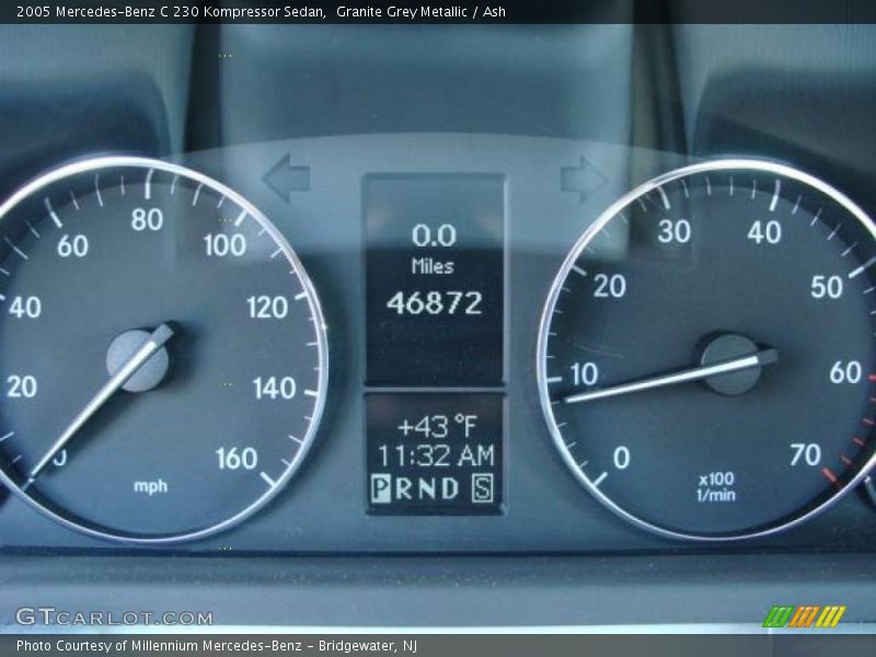 Granite Grey Metallic / Ash 2005 Mercedes-Benz C 230 Kompressor Sedan