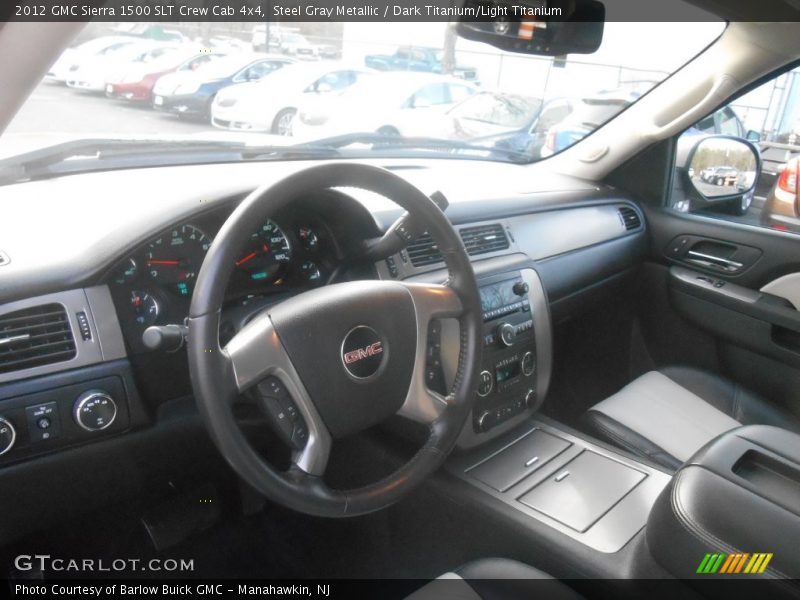Steel Gray Metallic / Dark Titanium/Light Titanium 2012 GMC Sierra 1500 SLT Crew Cab 4x4