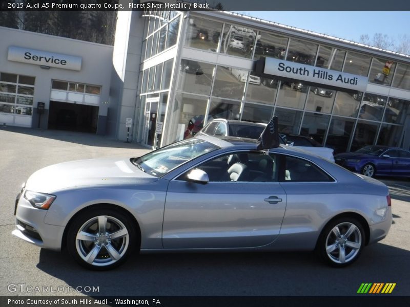 Floret Silver Metallic / Black 2015 Audi A5 Premium quattro Coupe