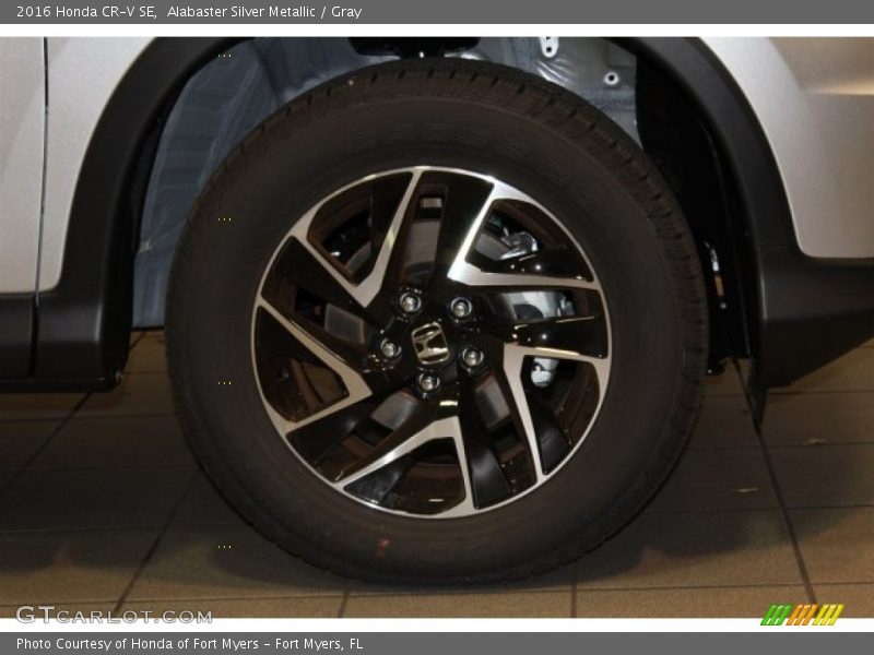 Alabaster Silver Metallic / Gray 2016 Honda CR-V SE
