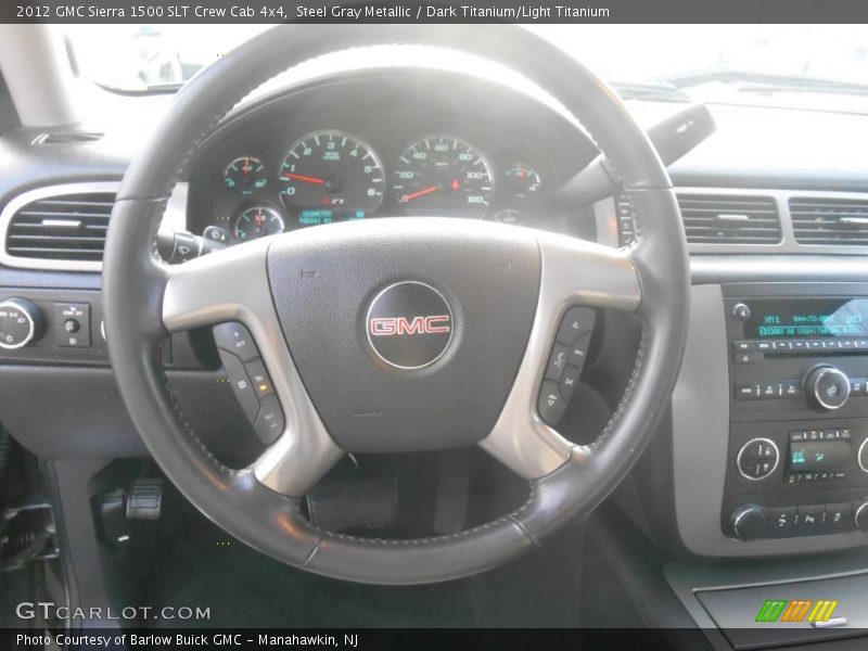 Steel Gray Metallic / Dark Titanium/Light Titanium 2012 GMC Sierra 1500 SLT Crew Cab 4x4
