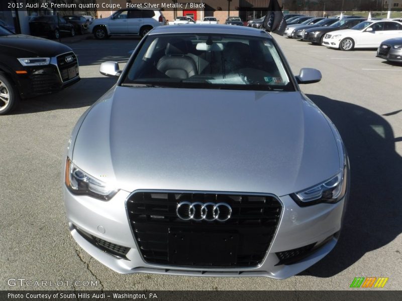 Floret Silver Metallic / Black 2015 Audi A5 Premium quattro Coupe