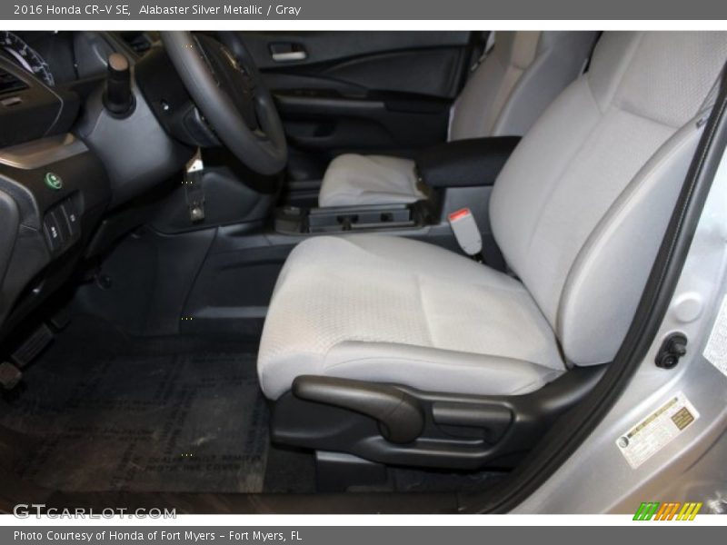 Alabaster Silver Metallic / Gray 2016 Honda CR-V SE
