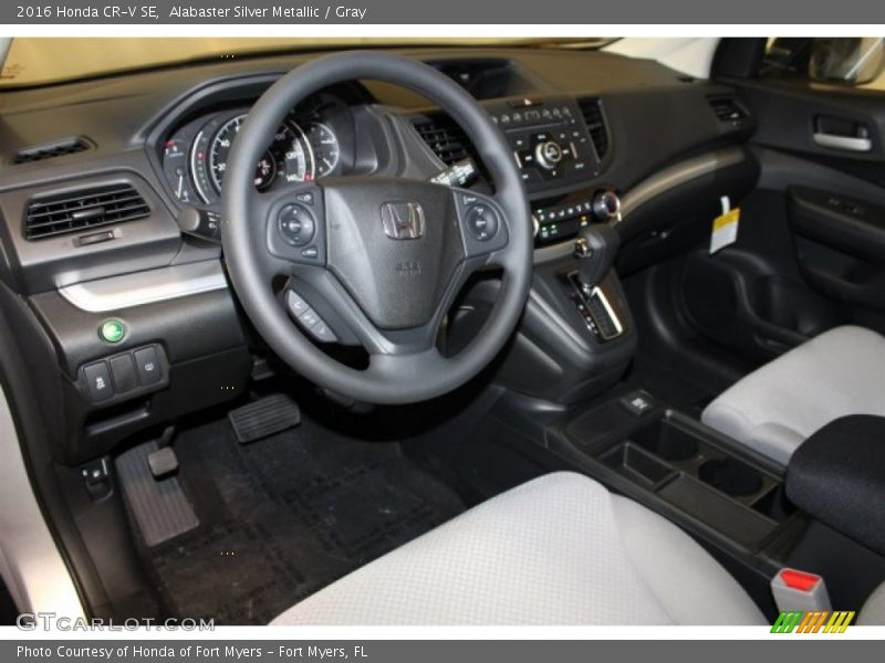 Alabaster Silver Metallic / Gray 2016 Honda CR-V SE