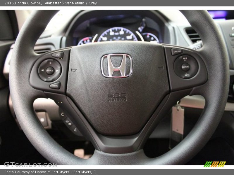 Alabaster Silver Metallic / Gray 2016 Honda CR-V SE