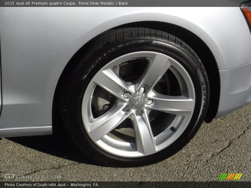 Floret Silver Metallic / Black 2015 Audi A5 Premium quattro Coupe