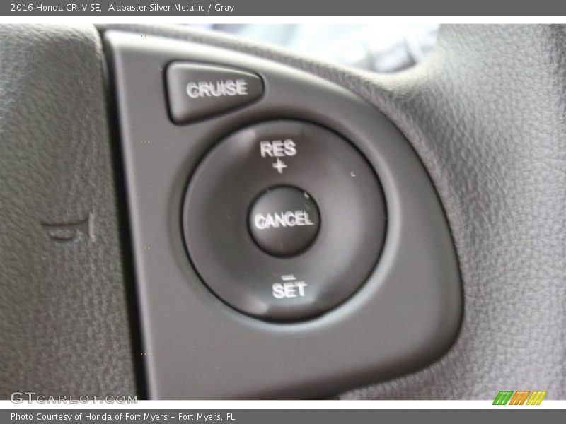Alabaster Silver Metallic / Gray 2016 Honda CR-V SE