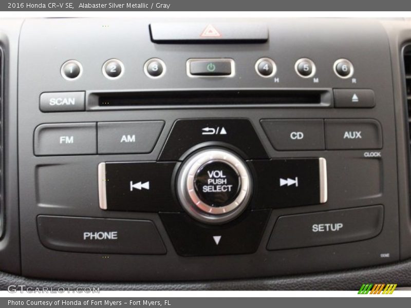 Alabaster Silver Metallic / Gray 2016 Honda CR-V SE