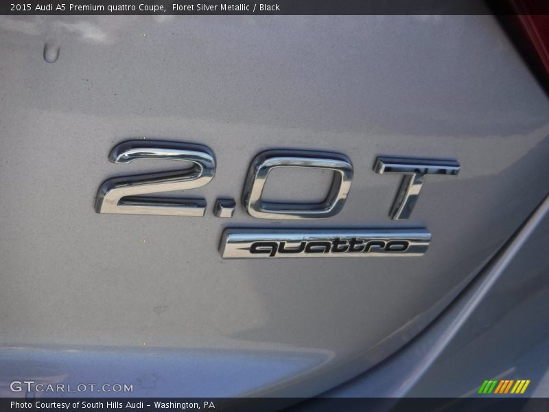 Floret Silver Metallic / Black 2015 Audi A5 Premium quattro Coupe