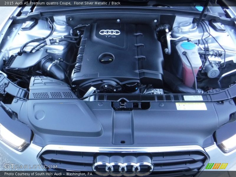 Floret Silver Metallic / Black 2015 Audi A5 Premium quattro Coupe